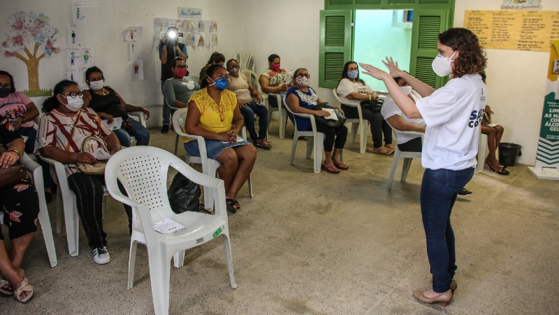Trabalhadoras que atuam em 27 Cras participaram do curso realizado em parceria com a Universidade de Fortaleza (Foto: Kiko Silva -SDHDS)