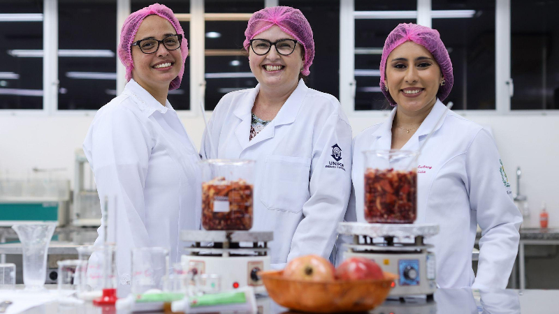 O estudo foi realizado pelas pesquisadoras em 2018 e 2019, no laboratório de controle de qualidade físico-químico da Universidade de Fortaleza (Foto: Ares Soares)