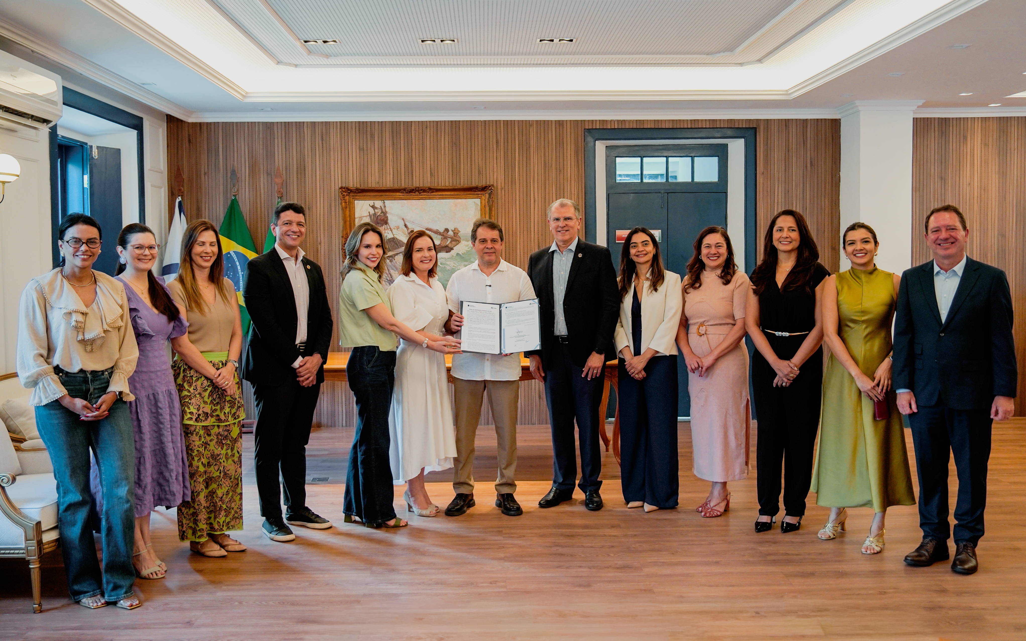 Assinatura do Acordo de Cooperação Técnica no Paço Municipal, sede da Prefeitura Municipal de Fortaleza Foto: Tainá Cavalcante