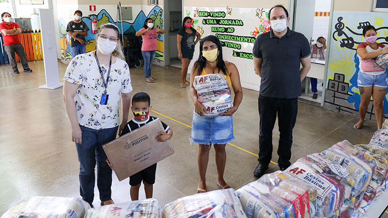 Atualmente, a escola possui 530 crianças matriculadas, em sua grande maioria residentes na comunidade do Dendê. Desde maio, as atividades de ensino estão remotas. (Foto: Ares Soares)