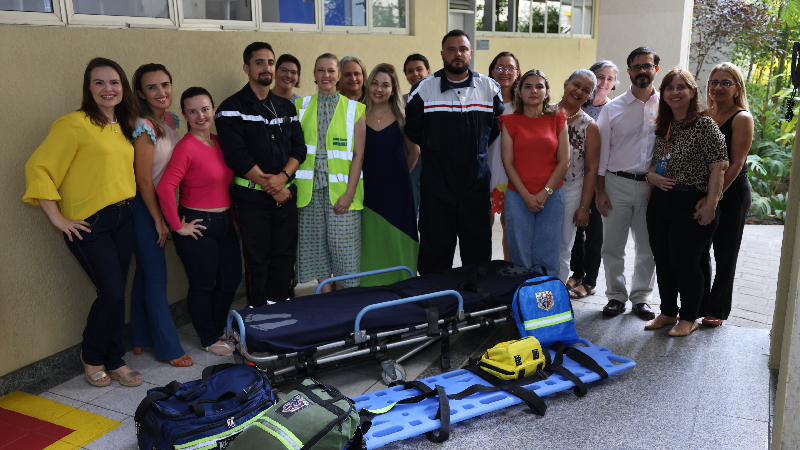 Defesa da dissertação reuniu docentes e discentes do Mestrado Profissional em Tecnologia e Inovação em Enfermagem da Unifor (Foto: Ares Soares)