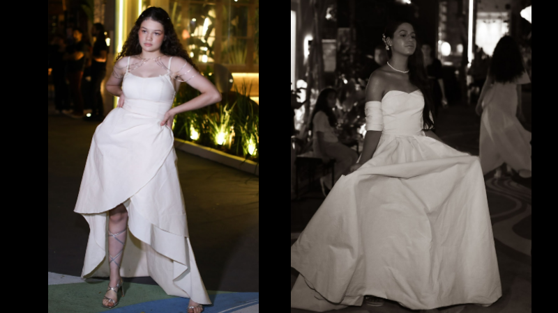 Looks produzidos pelos estudantes dos cursos de Moda da Unifor para o desfile que aconteceu na 23ª CasaCor (Foto: Ares Soares)