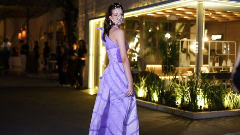 Looks produzidos pelos estudantes dos cursos de Moda da Unifor para o desfile que aconteceu na 23ª CasaCor (Foto: Ares Soares)