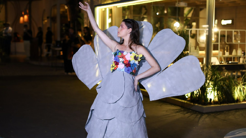 Looks produzidos pelos estudantes dos cursos de Moda da Unifor para o desfile que aconteceu na 23ª CasaCor (Foto: Ares Soares)