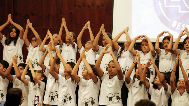 Crianças da Escola Yolanda Queiroz (Foto: Lukas Sá)