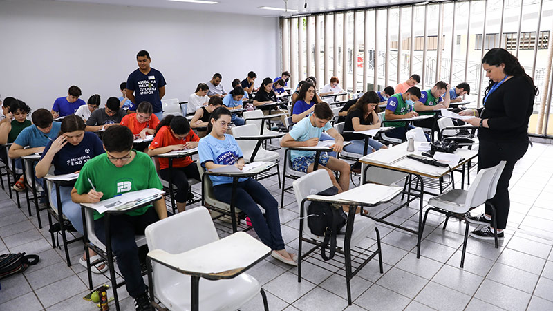 O vestibular presencial da Unifor aconteceu no dia 23 de outubro de 2022 (Foto: Ares Soares)