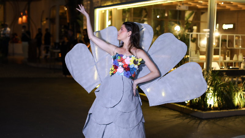 O desfile na CASACOR Ceará traz  visibilidade e  protagonismo aos alunos dos cursos de Moda da Unifor (Foto: Ares Soares)