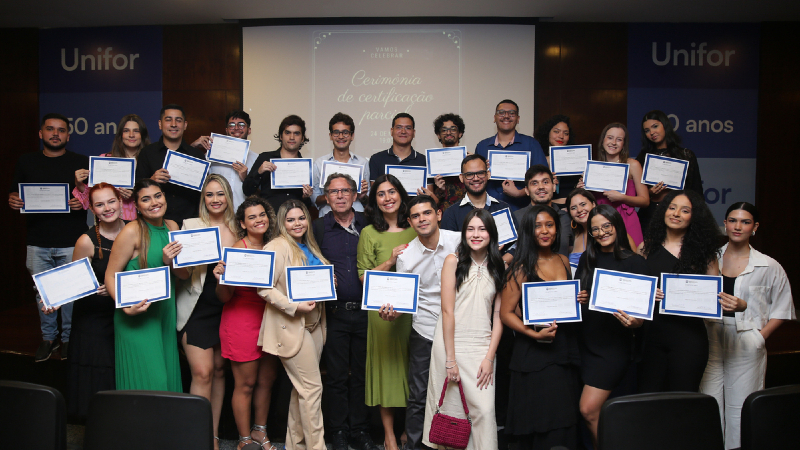 Tradição dos Cursos Superiores de Tecnologia da Unifor, as cerimônias de entrega do documento acontecem semestralmente desde 2012 (Foto: Ares Soares)