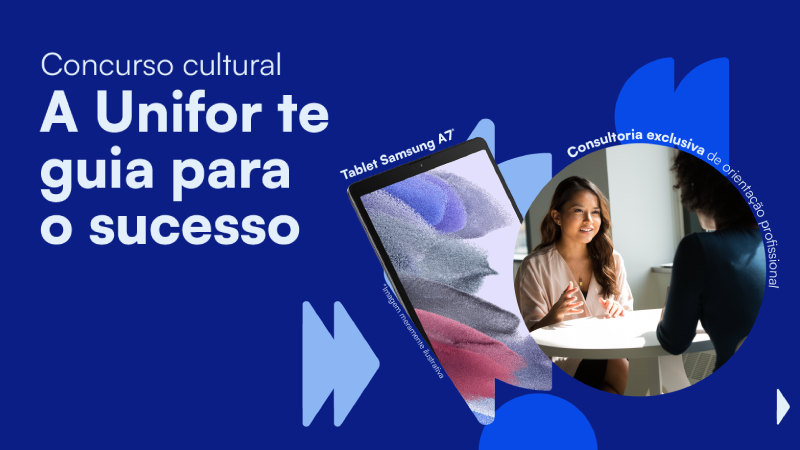 A Unifor oferece um e-book gratuito com todas as informações sobre os cursos ofertados pela instituição, bem como os diferenciais de se estudar na Melhor do Norte e Nordeste