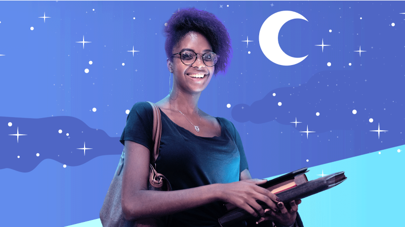 Estude no modo noturno com a excelência e a flexibilidade que precisa