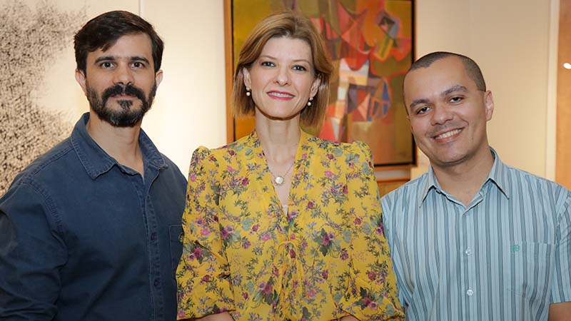 Professores Eurico Vasconcelos, Christina Praça e Geraldo Bezerra. Foto: Ares Soares.